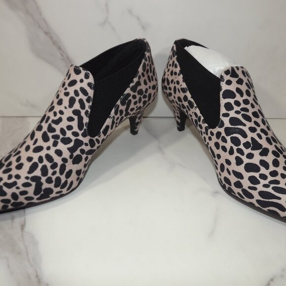 Qupid Saucy-05 Nude Leopard Suede Heels – Size 10 – NW0T - Picture 4 of 4